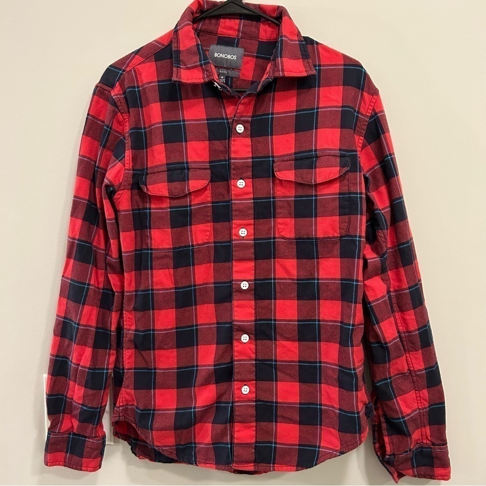 Mens Bonobos plaid shirt
